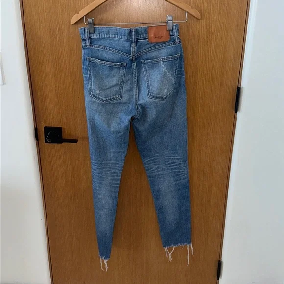 Moussy Vintage Blue Denim with Tan Patch- Like New